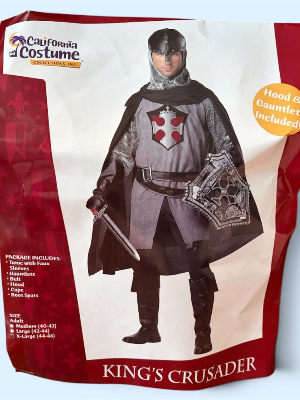 California Costume King's Crusader Knight Adult Men XL Complete Halloween